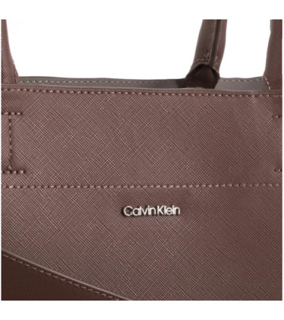 Calvin Klein CK Business Medium Tote Saffiano Cioccolate Lab/Cinder K60K612572 HJM (CK570-a) handbag