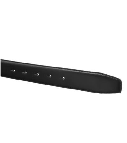 Calvin Klein Metal Inlaid CK Plaque 35MM CK Black Smooth K50K512333 BEH (CK564-a) belt