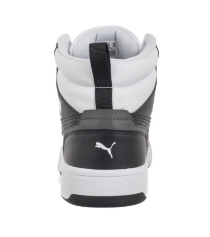 Puma Rebound v6 Puma White-Puma Black-Gray 392326-01 (PU587-b) sporta apavi