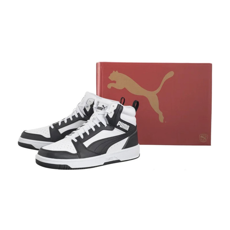 Puma Rebound v6 Puma White-Puma Black-Gray 392326-01 (PU587-b) spordijalatsid