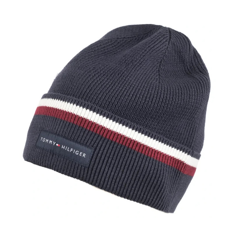 Tommy Hilfiger TH Corp Love Solid Stripe Beanie AM0AM12983 DW6 (TH1182-a) kepurė