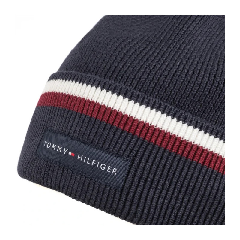 Tommy Hilfiger TH Corp Love Solid Stripe Beanie AM0AM12983 DW6 (TH1182-a) kepurė