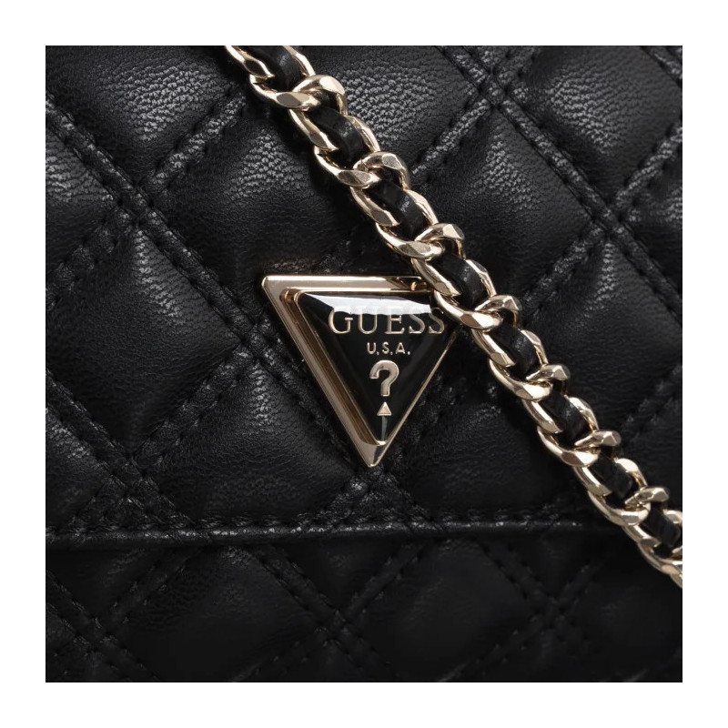 Guess Giully Mini 2 Comp Cnvrtbl Flp HWQG87 48740 Black (GU640-a) käekott