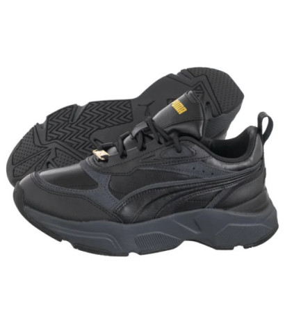 Puma Cassia Lux Puma Black-Strong Gray/Gold 397837-03 (PU602-a) sporta apavi