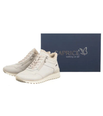 Caprice Beżowe 9-26201-43 404 Cream Nappa (CP420-a) kurpes