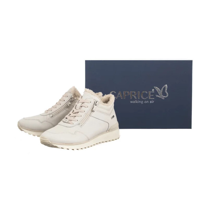 Caprice Beżowe 9-26201-43 404 Cream Nappa (CP420-a) kurpes