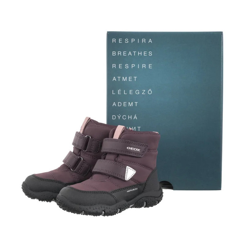 Geox B Baltic G.B Abx B - Nyl+Dbk DK Burgundy/Black B4654B 0FU50 C7J9B (GE195-a) ankle boots