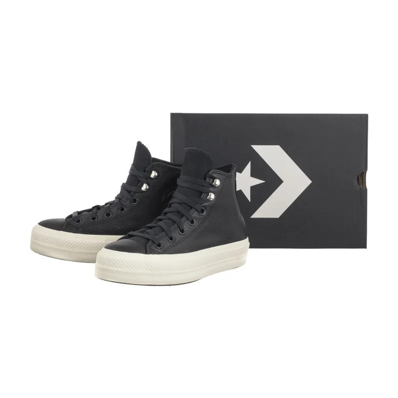 Converse CTAS Lift Hi Black/Black/Egret A08312C (CO714-a) kurpes