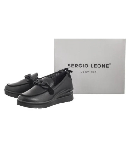 Sergio Leone Czarne PB 231-S (SL538-a) shoes