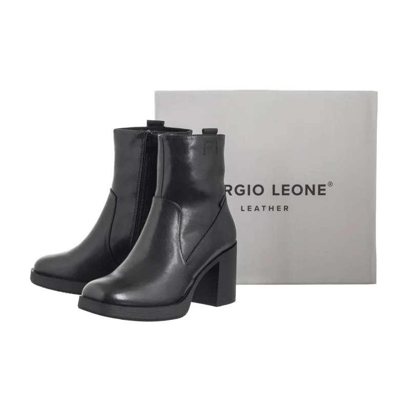 Sergio Leone Czarne BT 671-S (SL539-a) shoes