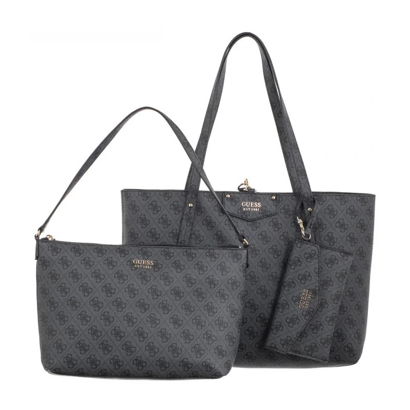 Guess Eco Brenton Tote HWEBG8 39023 Coal Logo (GU249-d) handbag