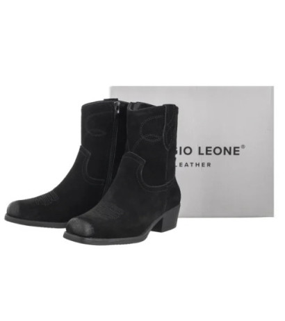 Sergio Leone Czarne BT 284-S (SL541-a) shoes