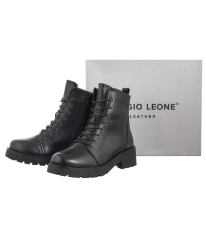 Sergio Leone Czarne TR 704-S (SL542-a) shoes