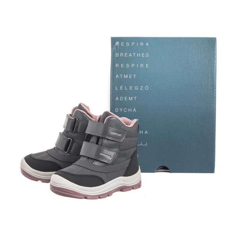 Geox B Flanfil G.B Abx D Anthracite/Dk Pink B463WD 050FU C9A8F (GE198-a) ankle boots