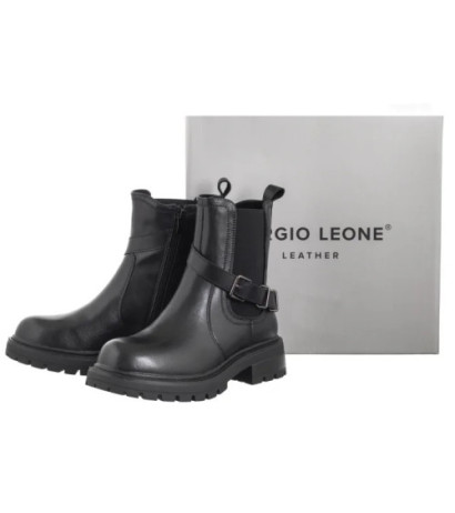 Sergio Leone Czarne TR 719-S (SL545-a) shoes