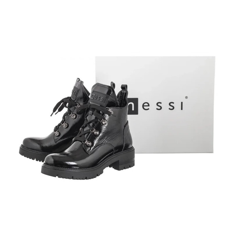 Nessi Czarne Lakierowane 24704 711 (NE412-a) shoes