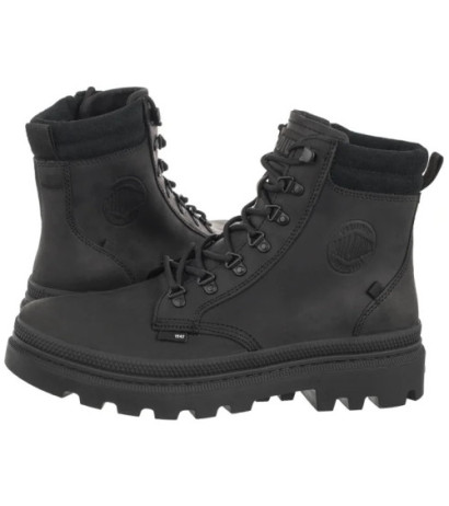 Palladium Pallatrooper Hkr Lth Black 08895-008-M (PA137-a) boots