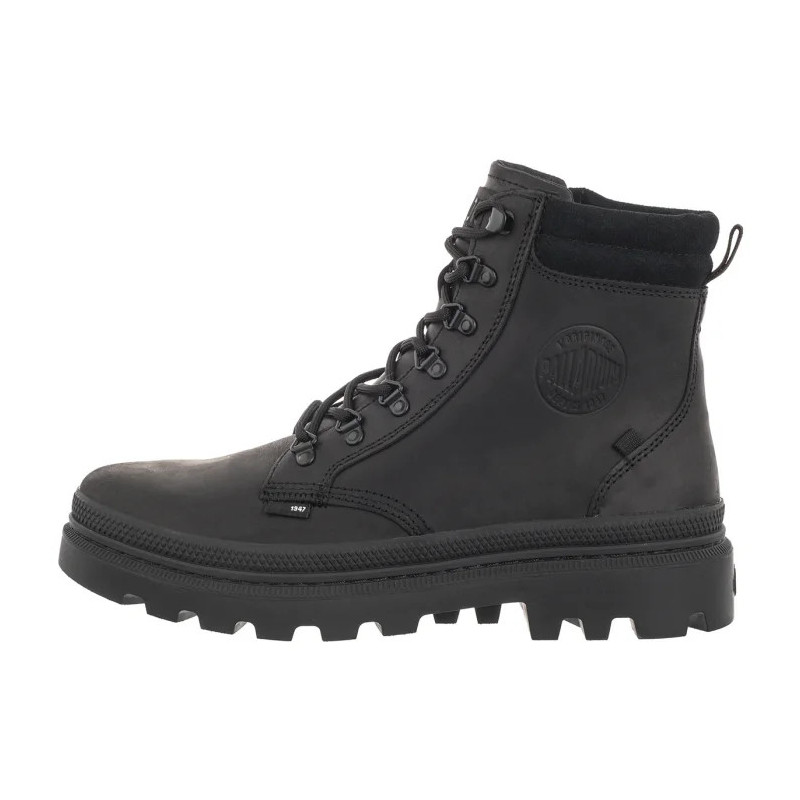 Palladium Pallatrooper Hkr Lth Black 08895-008-M (PA137-a) boots