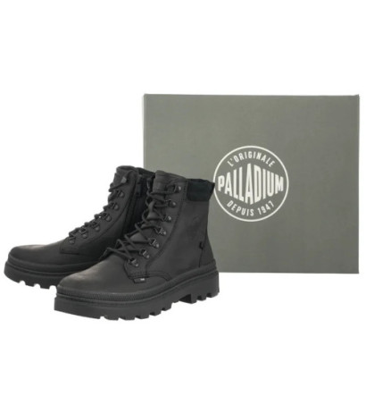 Palladium Pallatrooper Hkr Lth Black 08895-008-M (PA137-a) boots