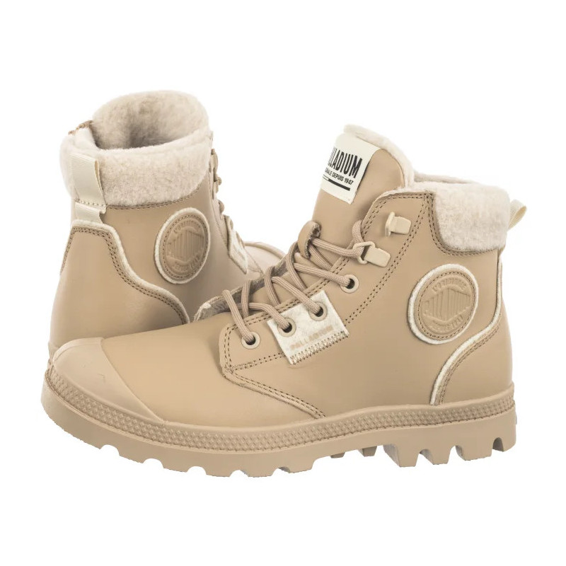 Palladium Pampa Hi Snow Warm Beige Tan 94380-235-M  (PA138-a) batai