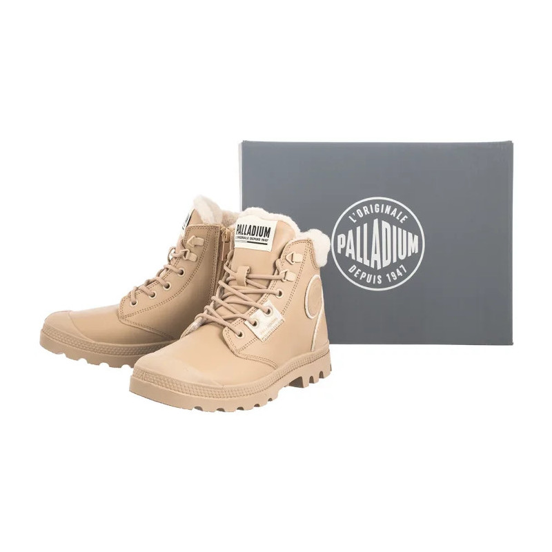 Palladium Pampa Hi Snow Warm Beige Tan 94380-235-M  (PA138-a) batai