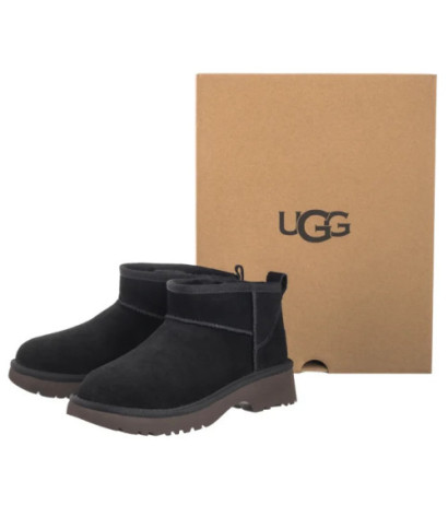 UGG Kids Classic Ultra Mini New Heights 1157732K BLK (UA114-a) batai