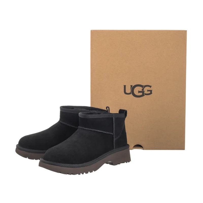 UGG Kids Classic Ultra Mini New Heights 1157732K BLK (UA114-a) batai