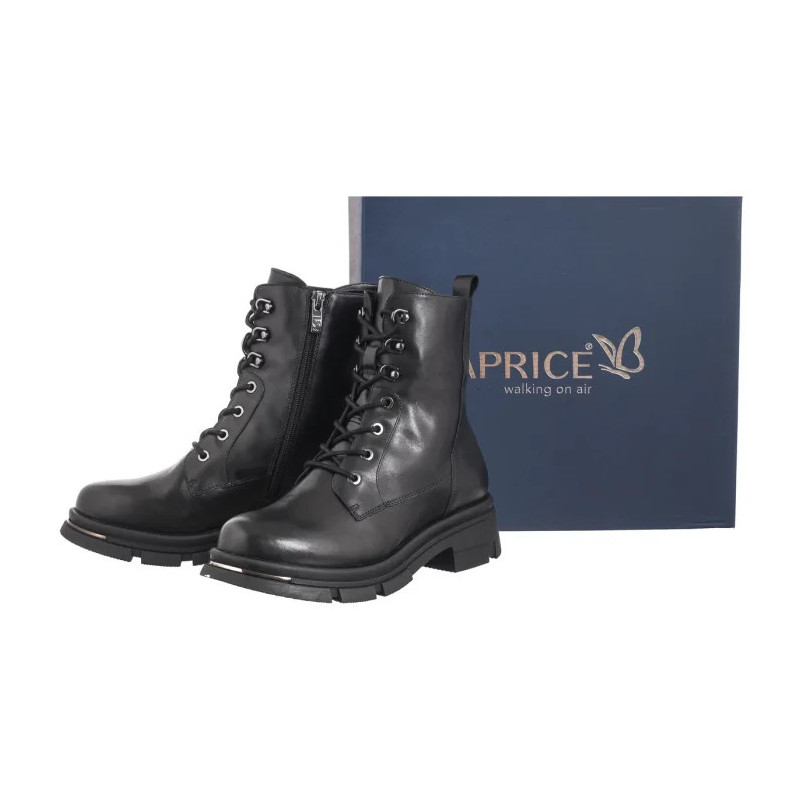 Caprice Czarne 9-25218-43 022 Black Nappa (CP425-a) batai