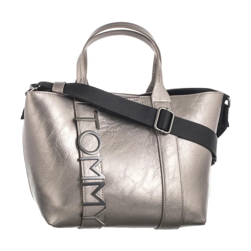 Tommy Hilfiger Tjw City Bold Mini Tote Silver AW0AW16501 (TH1208-a) handbag