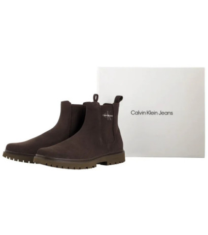 Calvin Klein Eva Boot Mid Chelsea Iconic Dr Triple Slate Black YM0YM01080 GWX (CK595-a) apavi