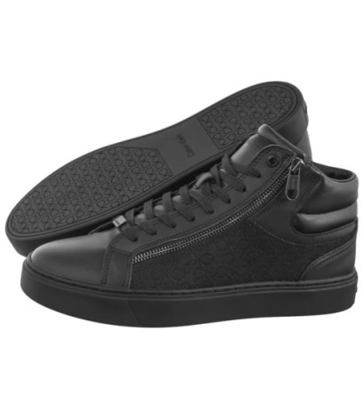 Calvin Klein High Top Lace Up W/ Zip Mono Triple Black Mono HM0HM01556 0GT (CK594-a) sportiniai bateliai