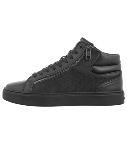 Calvin Klein High Top Lace Up W/ Zip Mono Triple Black Mono HM0HM01556 0GT (CK594-a) sporta apavi