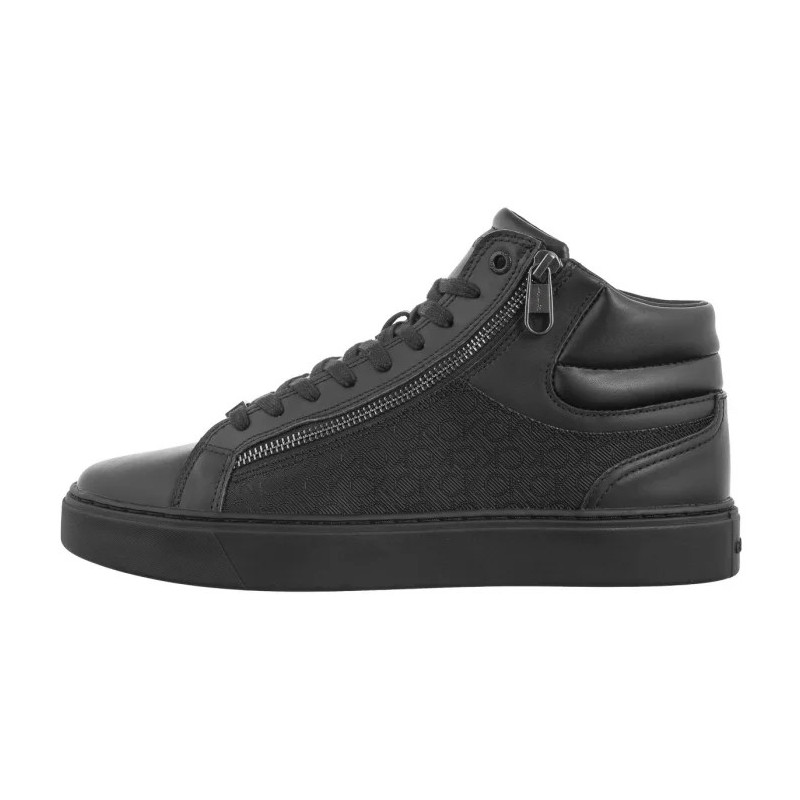 Calvin Klein High Top Lace Up W/ Zip Mono Triple Black Mono HM0HM01556 0GT (CK594-a) spordijalatsid