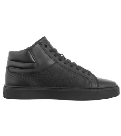 Calvin Klein High Top Lace Up W/ Zip Mono Triple Black Mono HM0HM01556 0GT (CK594-a) sporta apavi