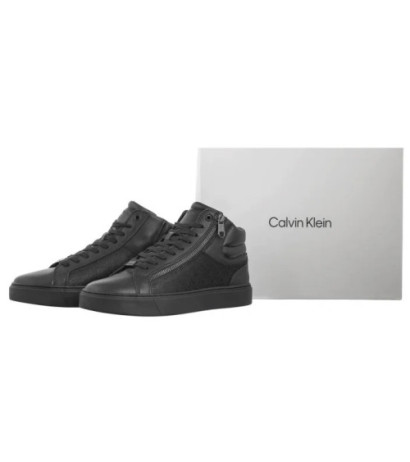 Calvin Klein High Top Lace Up W/ Zip Mono Triple Black Mono HM0HM01556 0GT (CK594-a) spordijalatsid