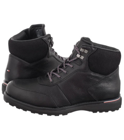 Tommy Hilfiger Corporate Warm Outdoor Lth Boot Black FM0FM05148 BDS (TH1213-a) saapad