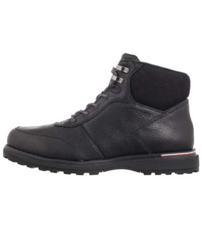 Tommy Hilfiger Corporate Warm Outdoor Lth Boot Black FM0FM05148 BDS (TH1213-a) boots