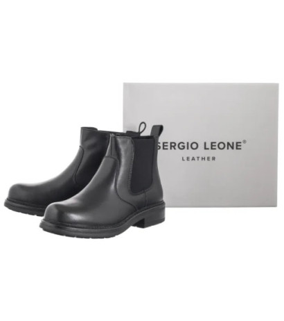 Sergio Leone Czarne BT 346-S (SL546-a) shoes