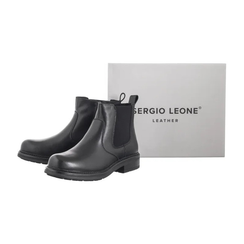 Sergio Leone Czarne BT 346-S (SL546-a) shoes