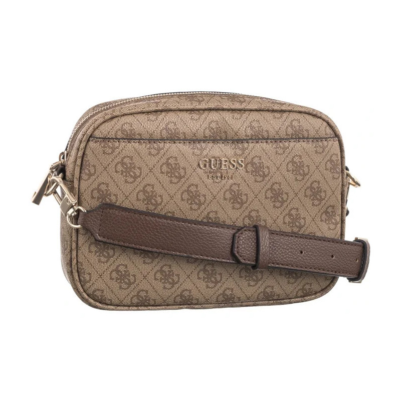 Guess Vikky II Camera Crossbody HWSG93 18140 Latte Logo/Brown (GU657-a) handbag