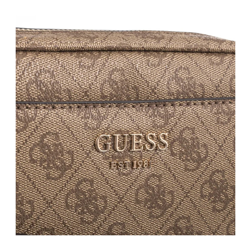 Guess Vikky II Camera Crossbody HWSG93 18140 Latte Logo/Brown (GU657-a) handbag