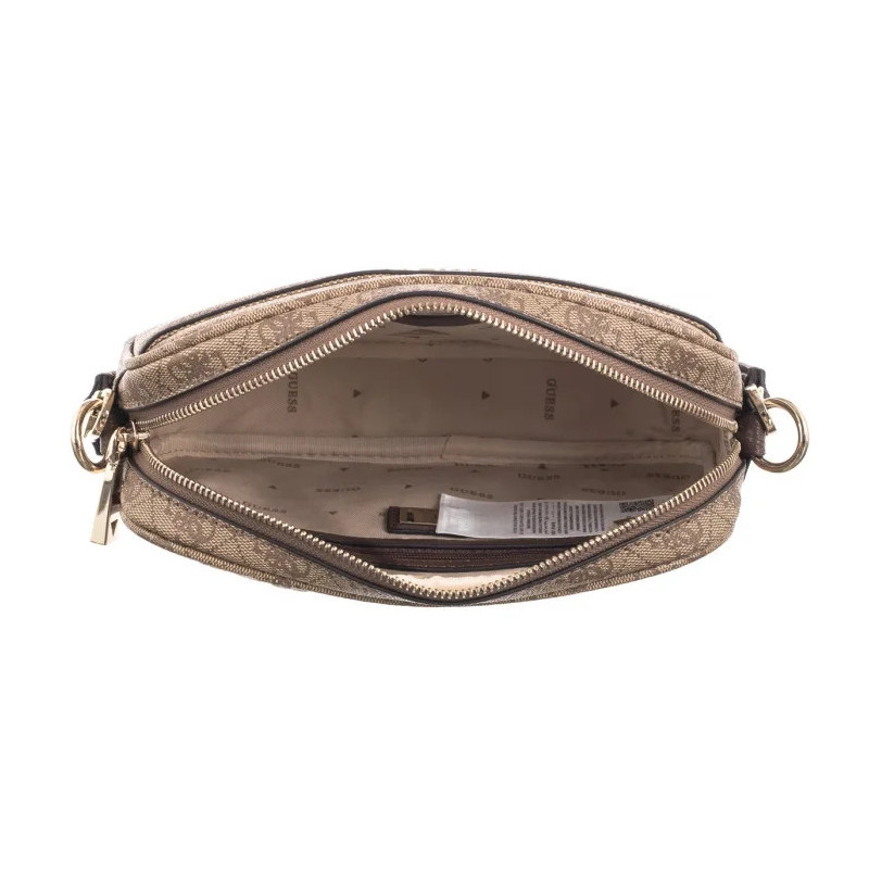 Guess Vikky II Camera Crossbody HWSG93 18140 Latte Logo/Brown (GU657-a) handbag