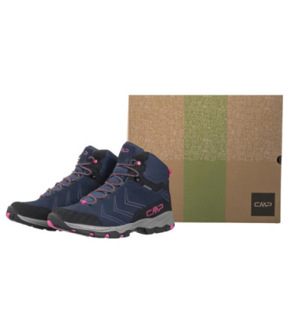 CMP Kids Melnick Mid Trekking Shoes Wp 3Q18584J 30MR Blue-Fuxia (CM33-a) batai