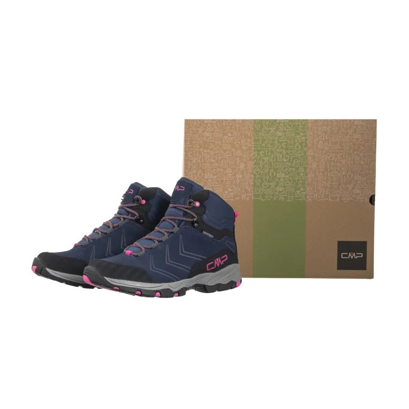 CMP Kids Melnick Mid Trekking Shoes Wp 3Q18584J 30MR Blue-Fuxia (CM33-a) batai