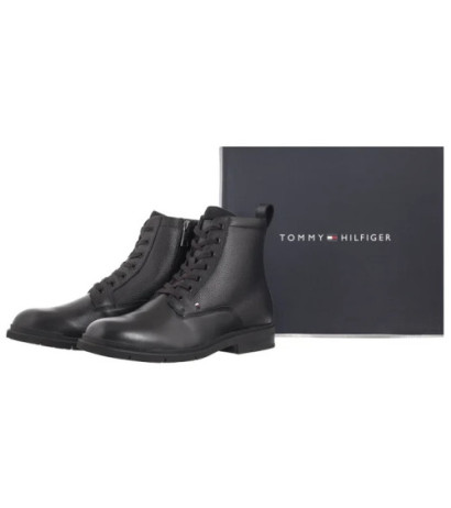 Tommy Hilfiger Flex Hilfiger Warm Check Lth Z B Black FM0FM05101 BDS (TH1212-a) boots