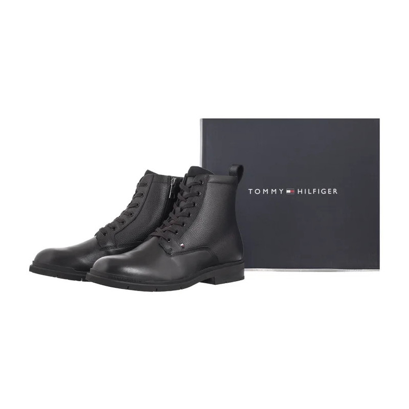 Tommy Hilfiger Flex Hilfiger Warm Check Lth Z B Black FM0FM05101 BDS (TH1212-a) žygio batai