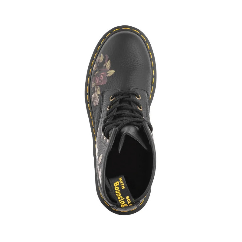 Dr. Martens 1460 Decayed Roses Classic Tumbled Nappa Black 32070001 (DR86-a) zābaki