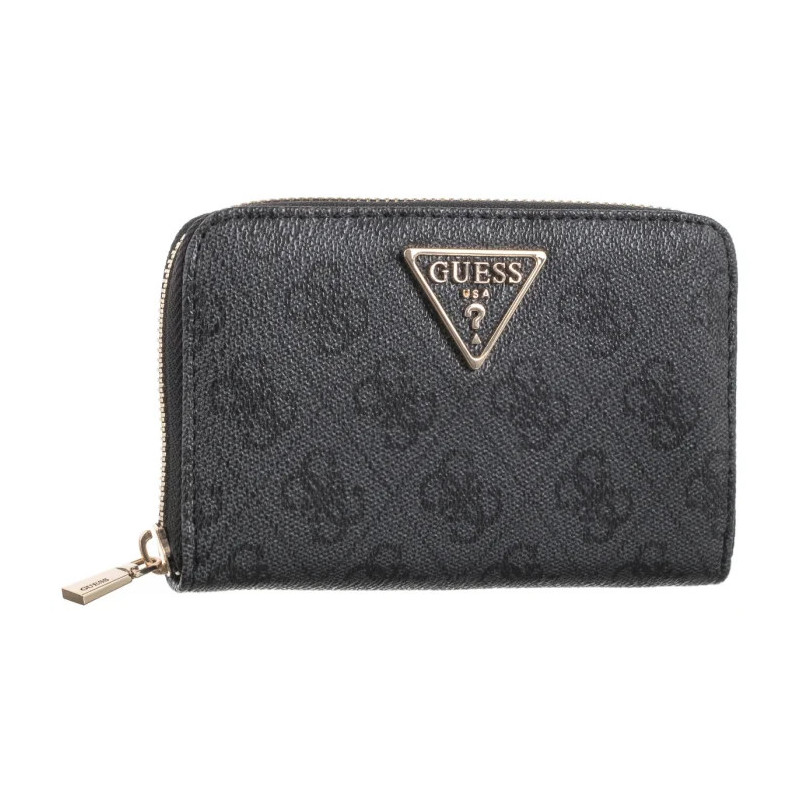 Guess Laurel Slg Medium Zip Around SWSG85 00140 Coal Logo (GU668-a) käekott