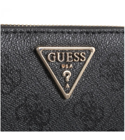 Guess Laurel Slg Medium Zip Around SWSG85 00140 Coal Logo (GU668-a) handbag