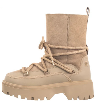 Tommy Hilfiger Real Shearling Lace-Up Snowboot Beige FW0FW08085 AEG (TH1210-a) batai